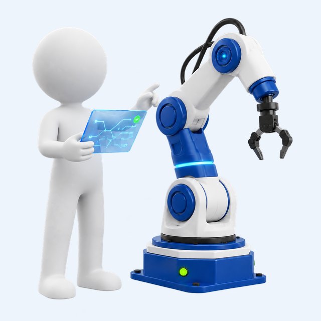 A specialist and AI managing production together